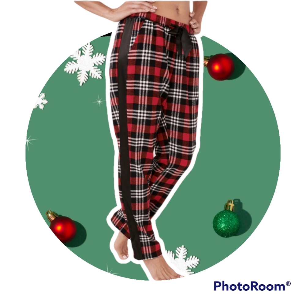 🆕️🎁la Vie en Rose Plaid Pants 100% COTTON